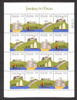 24755 ESTERO - MACAU - 1986 - Fortezze (562/565) - Foglietto Con 16 Valori - Nuovo (700) - Autres & Non Classés