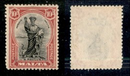 24767 ESTERO - MALTA - 1926 - 10 Scellini (131) - Senza Gomma - Andere & Zonder Classificatie