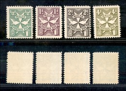 24770 ESTERO - MALTA - 1870 - Segnatasse (28A/34A) - 4 Valori - Gomma Integra (90) - Sonstige & Ohne Zuordnung