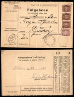 24791 ESTERO - NORVEGIA - 1926 - Bollettino Pacchi Da Vold A Gurskoy Del 28.5.26 - Valore Dichiarato 9,5 Corone (82x3 +  - Sonstige & Ohne Zuordnung