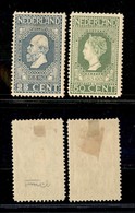 24795 ESTERO - OLANDA - 1913 - 25 Cent + 50 Cent 100° Indipendenza (87A/88B) - 2 Valori Della Serie - Nuovi Con Gomma (5 - Altri & Non Classificati