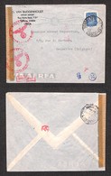 24815 ESTERO - PORTOGALLO - Aerogramma Da Lisbona A Bruxelles Del 16.2.44 - Censure - Sonstige & Ohne Zuordnung