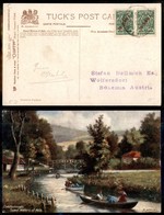 24863 ESTERO - RUSSIA - Levante - Coppia Del 10 Para Su 2 Kopeki – Cartolina Da Costantinopoli A Wolfersdorf - Autres & Non Classés