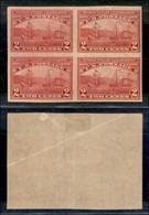 24886 ESTERO - STATI UNITI - 1909 - 2 Cent Hudson-Fulton Celebration /177B)  - Quartina Non Dentellati - Nuovi Con Gomma - Andere & Zonder Classificatie