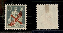 24918 ESTERO - SVIZZERA - 1919 - 50 Cent Posta Aerea (145) - Nuovo Con Gomma (45) - Andere & Zonder Classificatie