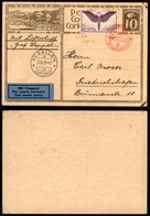 24925 ESTERO - SVIZZERA - Zeppelin Schweizerflug – Intero Postale Da 10 Cent + 1 Franco (A12a) Carta Ordinaria – St. Gal - Sonstige & Ohne Zuordnung