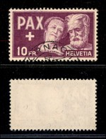 24945 ESTERO - SVIZZERA - 1945 - 10 Franchi Pax (459) - Usato - Andere & Zonder Classificatie