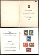 24950 ESTERO - SVIZZERA - 1956 - Servizio - Bureau Intern. Du Travail (94/99) - Libretto PTT - FDC - Sonstige & Ohne Zuordnung