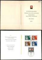 24956 ESTERO - SVIZZERA - 1957 – Pro Patria (641/645) – Libretto PTT – FDC - Andere & Zonder Classificatie