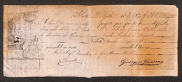 24997 VARIE - PREFILATELICHE E FRANCHIGIE - Malta 21 Agosto 1827 – Cambiale Per 500 Fiorini - Other & Unclassified