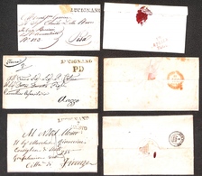 25002 VARIE - PREFILATELICHE E FRANCHIGIE - Lucignano 1840/1844 – 3 Lettere Con Diverse Combinazioni D'annullo - Other & Unclassified