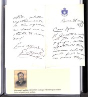 25027 VARIE - AUTOGRAFI - Giovanni Capellini – Lettera Manoscritta Per Igino Cocchi – Roma 31.5.93 - Autres & Non Classés