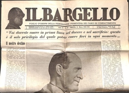 25049 VARIE - VARIE - Il Bargello – Intero Giornale Della Federazione Fiorentina Dei Fasci Di Combattimento – 21.3.39 - Andere & Zonder Classificatie