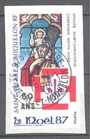 Saint Pierre Et Miquelon: Yvert N° 483°; Noël; Vitrail - Used Stamps