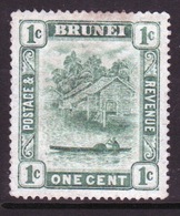 Brunei 1 Cent Green Single Definitive Stamp From 1908. - Brunei (...-1984)