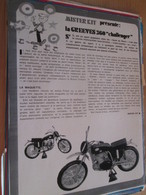 Page Issue De SPIROU Années 70 / MISTER KIT Présente : LA MOTO GREEVES 360 CHALLENGER Par PROTAR - France