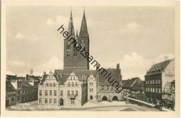 Stendal - Markt - Rathaus - Marienkirche - Foto-AK - Verlag Trinks & Co. Leipzig - Stendal