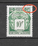 Variété : Timbre Taxe De 1948. N°18 Chez YT. (Voir Commentaires) - Postage Due