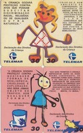 PUZZLE COMPLETO DE 4 TARJETAS TELEFONICAS DE BRASIL (DECLARACIÓN DE LOS DERECHOS DE LOS NIÑOS) (247) - Puzzle