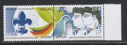 Greece 2007 Europa CEPT - "Scouts - Scouting"  Set MNH W0559 - Unused Stamps
