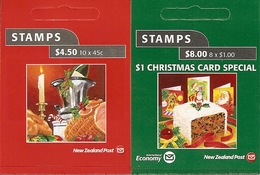 NEW ZEALAND, 2004, Booklet 125/26, Christmas, 2 Booklets... - Postzegelboekjes