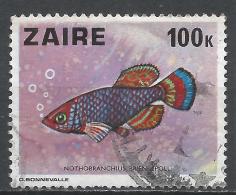 Zaire 1978. Scott #870 (U) Nothobranchius Brieni, Fish - Gebraucht