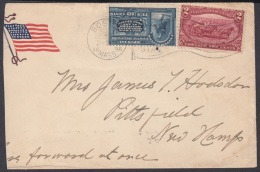 1898-H-67 US OCCUPATION ANTILLES. 1898. SPECIAL DELIVERY. PATRIOTIC COVER BOSTON - Storia Postale