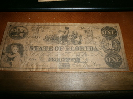 COPY Rare Reproduction STATE OF FLORIDA ONE DOLLAR COPY - Autres & Non Classés