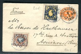 Suède - Entier Postal + Complément De Ostersund Pour La France En 1911 - Entiers Postaux