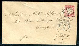 Allemagne - Entier Postal De Rothenburg Pour Gotha En 1884 - Otros & Sin Clasificación