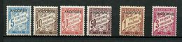 ANDORRE 1931 Taxes N° 1/4  6 Et 8 ** Neufs MNH Superbes  Cote 40 € Timbres Taxe De France Avec Surcharge A - Ungebraucht