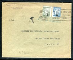 Taxes De Paris Sur Enveloppe Du Consulat De France De Berlin Par Valise Diplomatique En 1921 - 1859-1959 Covers & Documents