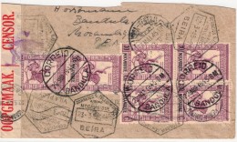 1945, Interesting Envelope Adressed To BERLIN From ""BANDULA 22 MAR 45"" Via BEIRA, Reached ""LISBOA CENTRAL 23 MAI 45"" - Mozambico