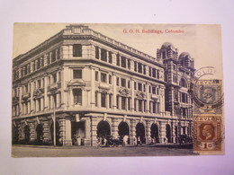 CEYLON  :  COLOMBO  -  G. O. H.  Buildings   1927    - Sri Lanka (Ceylon)