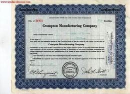 Crampton Manufacturing Company - A - C