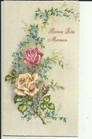 Carte  Depliante  De Bonne  Fete  Maman Avec Bouquet De Roses - Fête Des Mères