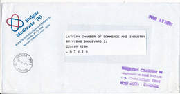 Taxe Percue Postage Paid Cover - 3 June 1996 Sofia-C To Latvia - Cartas & Documentos