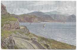 Llandudno Marine Drive & Welsh Mountains By A R Quinton - Salmon 1071 Postmark 1954 - Quinton, AR