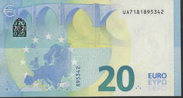 € 20  FRANCE  UA U010  "18"  DRAGHI  UNC - 20 Euro