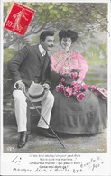 CARTE FANTAISIE ANNEES 1900 -   COUPLE    A LEGENDE  -  CIRCULEE - Altri
