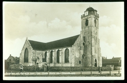 NEDERLAND ANSICHTKAART * Gelopen In 1932 Van KATWIJK Aan ZEE * OUDE KERK MET STANDBEELD Naar AMSTERDAM   (3889k) - Katwijk (aan Zee)