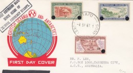 Tokelau Islands Sc#9-11 1c, 2c, 10c Decimal Issues 1967, Tafu To Canberra Australia 4 September 1967 - Tokelau