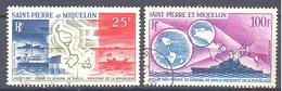 Saint Pierre Et Miquelon: Yvert N° A 38/39°; Visite Du Général De Gaulle - Used Stamps