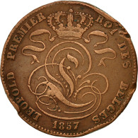 Monnaie, Belgique, Leopold I, 5 Centimes, 1857, TB, Cuivre, KM:5.1 - 5 Cents