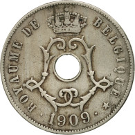 Monnaie, Belgique, 25 Centimes, 1909, TB+, Copper-nickel, KM:62 - 25 Centimes