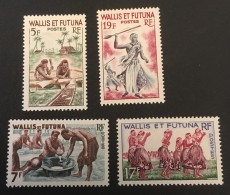 Wallis & Futuna   - MH*  -  1960 - # 154/157 - Unused Stamps