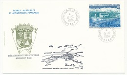 TAAF - Enveloppe Affr. 4,70 PA - Port Jeanne D'Arc - Dumont D'Urville T.Adélie 15/12/1984 - Hélicoptères ADELICOP 22 - Covers & Documents