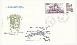 TAAF - Enveloppe Affr. 9,00 Navire Scientifique Gauss - Dumont D'Urville T.Adélie 15/12/1984 - Hélicoptères ADELICOP 22 - Cartas & Documentos