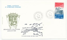 TAAF - Enveloppe Affr. 11,30 Patrouilleur Albatros - Dumont D'Urville T.Adélie 15/12/1984 - Hélicoptères ADELICOP 22 - Cartas & Documentos