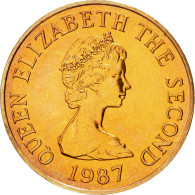 Monnaie, Jersey, Elizabeth II, 2 Pence, 1987, SUP+, Bronze, KM:55 - Jersey